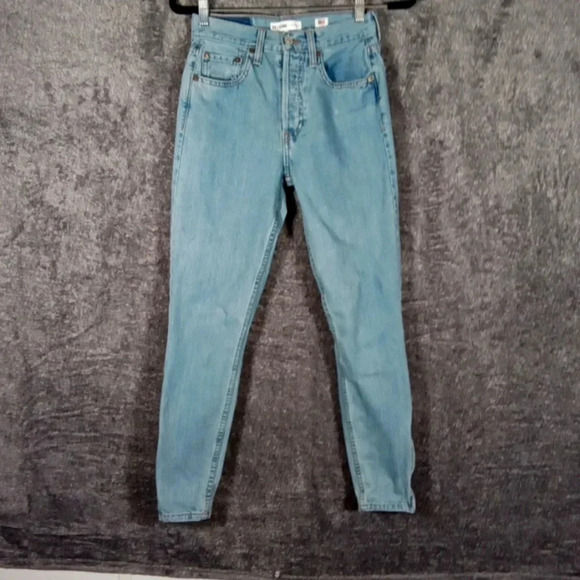 RE/ done made in USA button fly High rise women's jeans size 25 - Picture 1 of 11